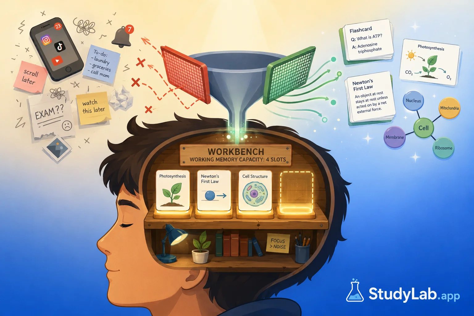 Cognitive Load Theory: Why Your Brain Feels Full (And How to Fix It While Studying)