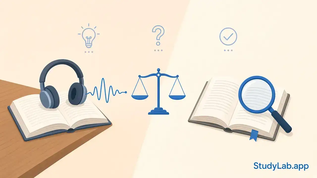 Listening vs Reading: Can You Study From Audio Textbooks and Still Pass the Exam?