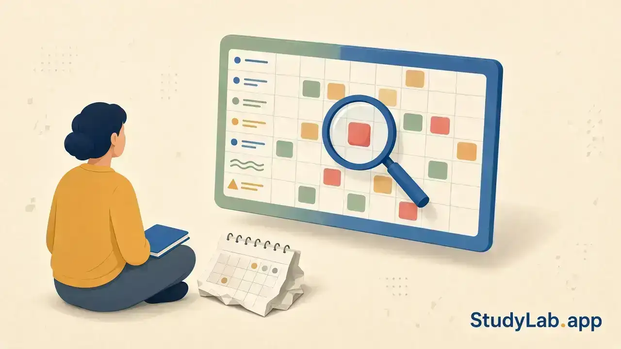 The Retrospective Revision Timetable: How to Study 600 Pages Without a Plan That Falls Apart